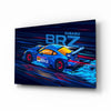 Subaru BRZ Blue Speed Glass Wall Art || Designer Collection by Insigneart USA