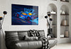 Subaru BRZ Blue Speed Glass Wall Art || Designer Collection by Insigneart USA