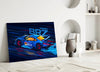 Subaru BRZ Blue Speed Glass Wall Art || Designer Collection by Insigneart USA