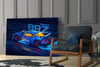 Subaru BRZ Blue Speed Glass Wall Art || Designer Collection by Insigneart USA