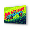 Roaring Mustang Glass Wall Art || Designer Collection by Insigneart USA