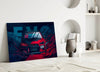 EVO X Red Storm Glass Wall Art || Designer Collection by Insigneart USA