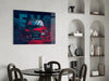 EVO X Red Storm Glass Wall Art || Designer Collection by Insigneart USA