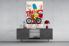 Homer's Street Art Glass Wall Art || Designer Collection by Insigneart USA