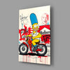 Homer's Street Art Glass Wall Art || Designer Collection by Insigneart USA