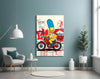 Homer's Street Art Glass Wall Art || Designer Collection by Insigneart USA