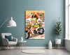 Biker Homer Gulf Style Glass Wall Art || Designer Collection by Insigneart USA