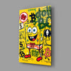 Crypto SpongeBob Glass Wall Art || Designer Collection by Insigneart USA