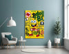 Crypto SpongeBob Glass Wall Art || Designer Collection by Insigneart USA