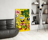 Crypto SpongeBob Glass Wall Art || Designer Collection by Insigneart USA