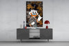 The Rebel Face of Scrooge Glass Wall Art || Designer Collection by Insigneart USA