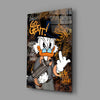 The Rebel Face of Scrooge Glass Wall Art || Designer Collection by Insigneart USA