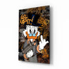 The Rebel Face of Scrooge Glass Wall Art || Designer Collection by Insigneart USA