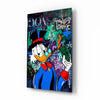 The Luxury Rebel Scrooge Glass Wall Art || Designer Collection by Insigneart USA