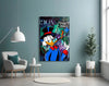 The Luxury Rebel Scrooge Glass Wall Art || Designer Collection by Insigneart USA