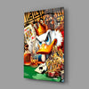 Scrooge King of Poker Glass Wall Art || Designer Collection by Insigneart USA