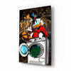 Scrooge's Money Laundering Glass Wall Art || Designer Collection by Insigneart USA