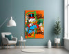 Hermes' Scrooge Glass Wall Art || Designer Collection by Insigneart USA