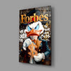 Scrooge: Forbes Billionaire Glass Wall Art || Designer Collection by Insigneart USA