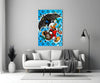 Scrooge's Money Rain Glass Wall Art || Designer Collection by Insigneart USA