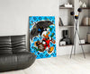 Scrooge's Money Rain Glass Wall Art || Designer Collection by Insigneart USA