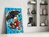Scrooge's Money Rain Glass Wall Art || Designer Collection by Insigneart USA