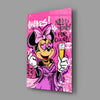 Minnie and Champagne Glass Wall Art || Designer Collection by Insigneart USA