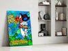 Donald the Money Man Glass Wall Art || Designer Collection by Insigneart USA