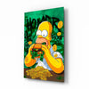 Homer The Taste of Greed Glass Wall Art || Designer Collection by Insigneart USA