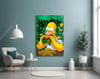 Homer The Taste of Greed Glass Wall Art || Designer Collection by Insigneart USA