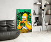 Homer The Taste of Greed Glass Wall Art || Designer Collection by Insigneart USA