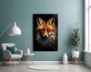 Eyes of the Fox Glass Wall Art || Designer Collection by Insigneart USA