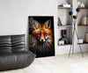 Eyes of the Fox Glass Wall Art || Designer Collection by Insigneart USA