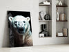 Polar Bear's Gaze Glass Wall Art || Designer Collection by Insigneart USA