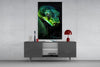Emerald Green Viper Glass Wall Art || Designer Collection by Insigneart USA