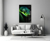 Emerald Green Viper Glass Wall Art || Designer Collection by Insigneart USA