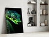 Emerald Green Viper Glass Wall Art || Designer Collection by Insigneart USA