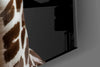 Light Colored Giraffe Portrait Glass Wall Art || Designer Collection by Insigneart USA