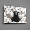 The Difference of the Black Lamb Flock Glass Wall Art || Designer Collection by Insigneart USA