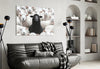 The Difference of the Black Lamb Flock Glass Wall Art || Designer Collection by Insigneart USA