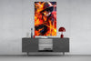 Luffy Fiery Fist Glass Wall Art || Designer Collection by Insigneart USA