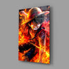 Luffy Fiery Fist Glass Wall Art || Designer Collection by Insigneart USA