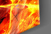 Luffy Fiery Fist Glass Wall Art || Designer Collection by Insigneart USA