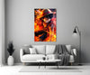Luffy Fiery Fist Glass Wall Art || Designer Collection by Insigneart USA