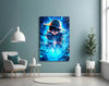 Luffy Blue Lightning Glass Wall Art || Designer Collection by Insigneart USA