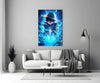 Luffy Blue Lightning Glass Wall Art || Designer Collection by Insigneart USA