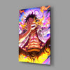 Luffy Flame of Joy Glass Wall Art || Designer Collection by Insigneart USA