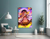 Luffy Flame of Joy Glass Wall Art || Designer Collection by Insigneart USA