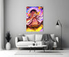 Luffy Flame of Joy Glass Wall Art || Designer Collection by Insigneart USA