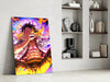 Luffy Flame of Joy Glass Wall Art || Designer Collection by Insigneart USA